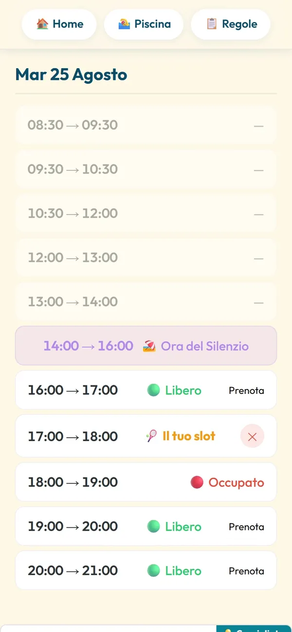Slot Campi Mobile